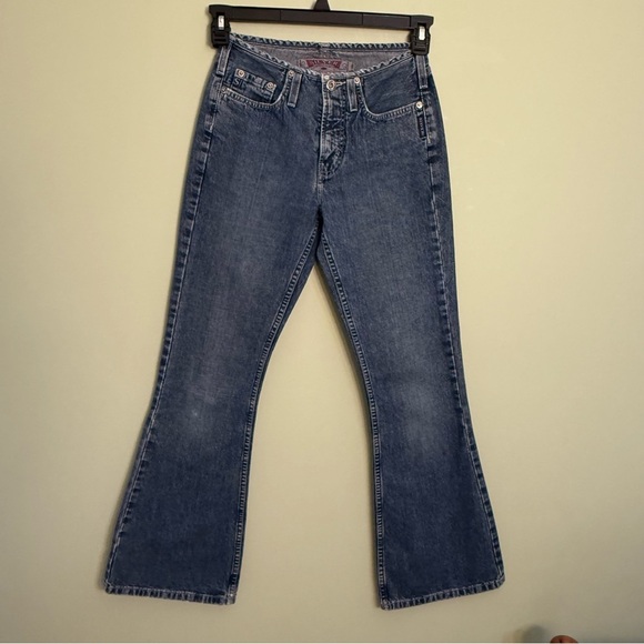 Denim - Silver Vintage woman’s flare jeans waist 25 length 31 prewashed